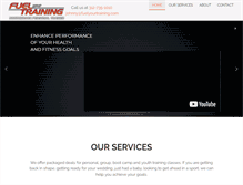 Tablet Screenshot of fuelyourtraining.com